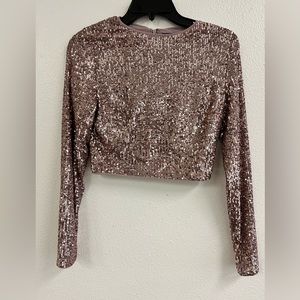 Pink sequins set